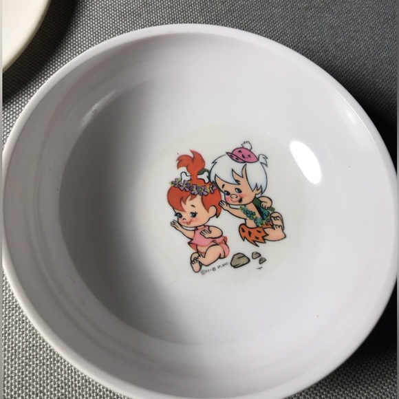 Vintage 60’s Flintstones 3 piece plastic place setting. - Picture 3 of 13
